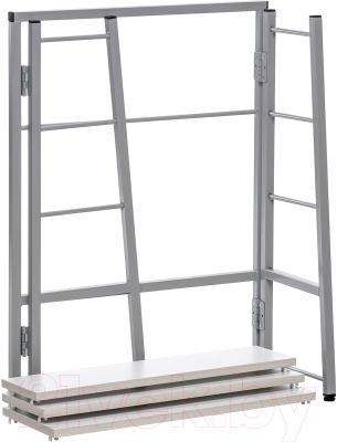 Стеллаж Импэкс Leset Пако 800 трапеция (серый/бетон пайн светлый)
