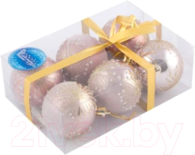 Набор шаров новогодних Волшебная страна Узоры / 007486 - фото