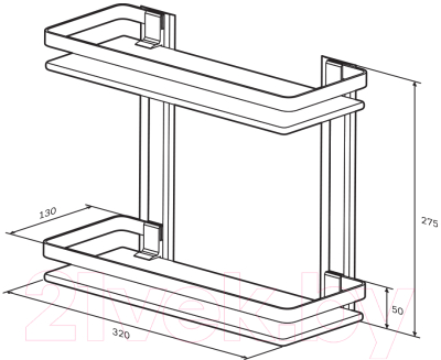 Полка для ванной AM.PM Sense L A7455200