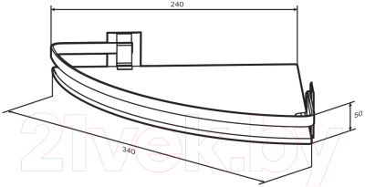 Полка для ванной AM.PM Sense L A7456100