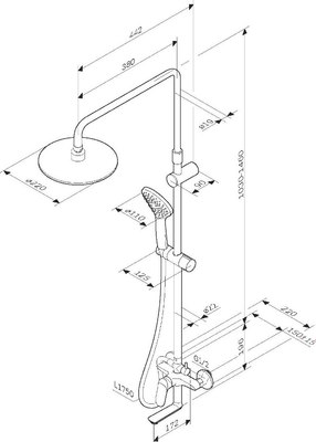 Душевая система AM.PM F0785C900