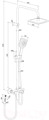 Душевая система Damixa DX220920300