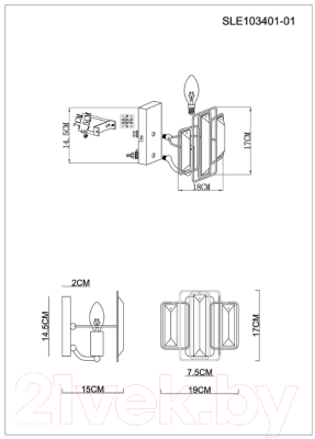 Бра Evoluce Giano SLE103401-01