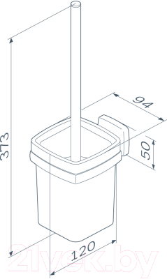 Ершик для унитаза AM.PM Gem A9033422