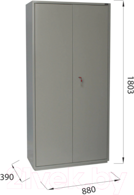 Шкаф металлический Brabix KBS-10 / 291159