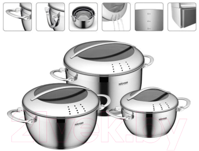 Набор кастрюль Nadoba Maruska 726618