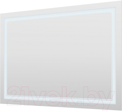 Зеркало Пекам Astra 2 120x80 / astra2-120x80spcl (с подсветкой, сенсором на прикосновение, подогревом и часами) - фото