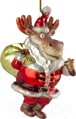 Елочная игрушка Erich Krause Decor Лось-Санта / 50930 - фото