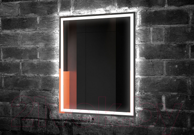 Зеркало Пекам Greta 80x90 / greta-80x90 (с подсветкой)