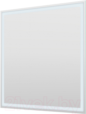 Зеркало Пекам Greta 80x90 / greta-80x90spcl (с подсветкой, сенсором на прикосновение, подогревом и часами) - фото