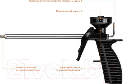 Пистолет для монтажной пены Dexx 06869-z01