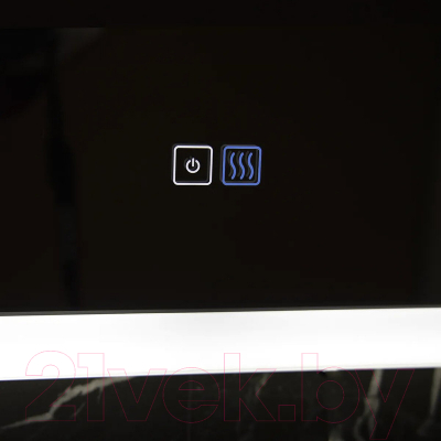 Зеркало Пекам Marta 80x90 / marta-80x90spcl (с подсветкой, сенсором на прикосновение, подогревом и часами)