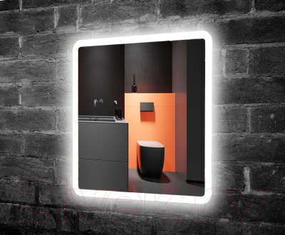 Зеркало Пекам Marta 80x100 / marta-80x100s (с подсветкой и сенсором на прикосновение)