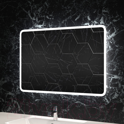 Зеркало Пекам Marta 80x120 / marta-80x120sp (с подсветкой, сенсором на прикосновение и подогревом)