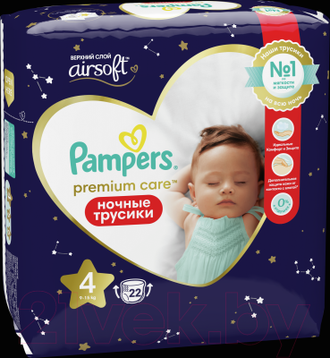 Подгузники-трусики детские Pampers Premium Care 4 Maxi ночные