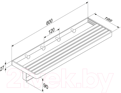 Полка для полотенца Damixa Jupiter DA7737700