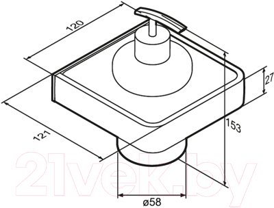 Дозатор для жидкого мыла Damixa DA7736900