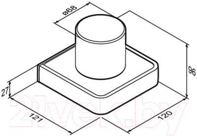 Стакан для зубной щетки и пасты Damixa Jupiter DA7734300