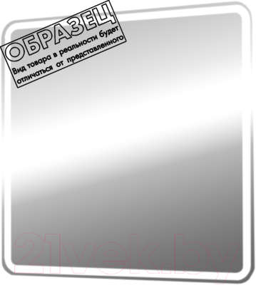 Зеркало Пекам Marta 1 80x60 / marta1-80x60spcl (с подсветкой, сенсором на прикосновение, подогревом и часами) - фото