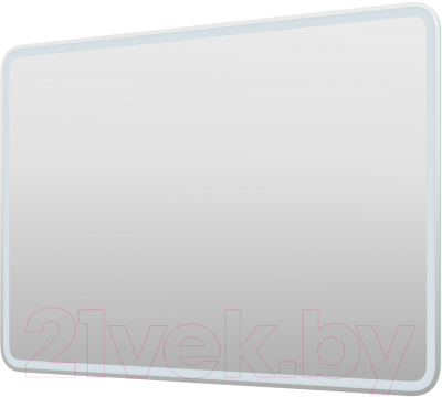 Зеркало Пекам Marta 1 120x80 / marta1-120x80spcl (с подсветкой, сенсором на прикосновение, подогревом и часами) - фото