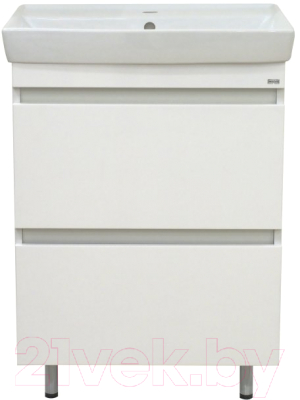 Тумба с умывальником Misty Енисей 50 / Э-Ени01050-0112Я + Енисей 50 - фото