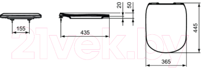 Сиденье для унитаза Ideal Standard Tesi T3527V3