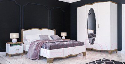 Двуспальная кровать Мебель-Неман Тиффани МН-041-01