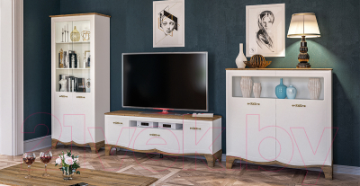 Шкаф с витриной Мебель-Неман Тиффани МН-041-11