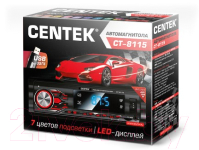 Бездисковая автомагнитола Centek CT-8115