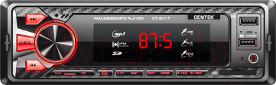Бездисковая автомагнитола Centek CT-8117 - фото