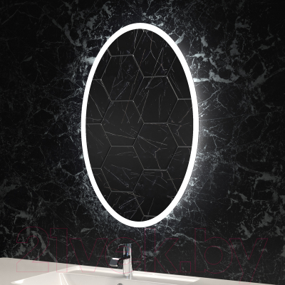 Зеркало Пекам Vesta 80x60 / Vesta-80x60sp (с подсветкой, сенсором на прикосновение и подогревом)