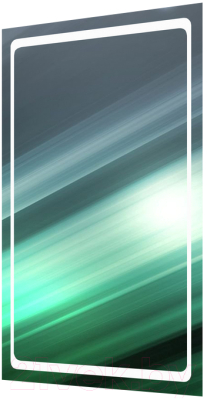 Зеркало Пекам Sandi 80x120 / Sandi-80x120spcl (с подсветкой, сенсором на прикосновение, подогревом и часами) - фото