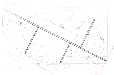 Каркас 1Марка Diana 170x90 / У99276