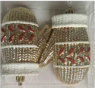 Набор елочных игрушек Волшебная страна Варежки / 007446