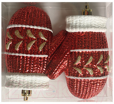 Набор елочных игрушек Волшебная страна Варежки / 007445