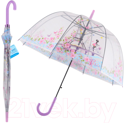 Зонт-трость Мультидом Весна в Париже FX24-37