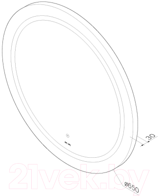 Зеркало AM.PM M85AMOX0651WG