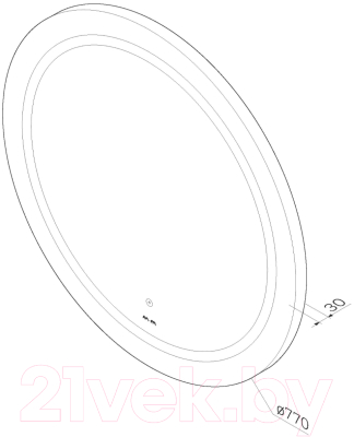 Зеркало AM.PM M85AMOX0801WG