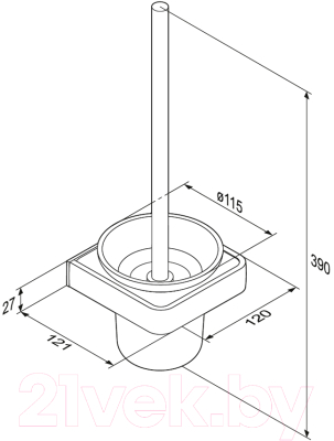 Ершик для унитаза Damixa Jupiter DA7733300
