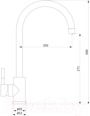 Смеситель Damixa Merkur DX710730000