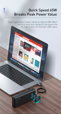 Портативное зарядное устройство Baseus 30000mAh / PPLG-A02