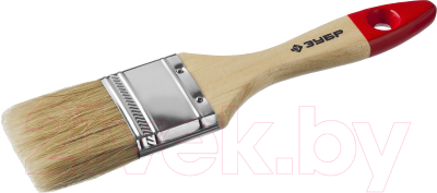 Кисть малярная Зубр Мастер Универсал 4-01003-100 плоская (100мм, светлая натуральная щетина) - фото