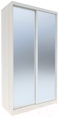 Шкаф-купе Евва 120 BZ.05 / АЭП ШК.2 03 (бодега/зеркало/жемчуг зерно) - фото