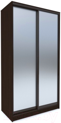 Шкаф-купе Евва 120 VG.05 / АЭП ШК.2 03 (венге/зеркало/венге глянец) - фото