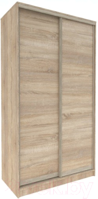 Шкаф-купе Евва 158 SSH.13 / АЭП ШК.2 01 (дуб сонома/дуб сонома/дуб шато) - фото