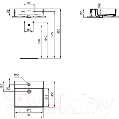 Умывальник Ideal Standard T372601