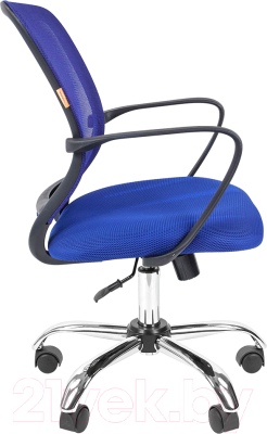 Кресло офисное Chairman 698 хром (TW-05, синий)