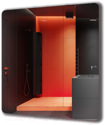 Зеркало Пекам Marta Fly 80x80 / MartaFly-80x80sp (с подсветкой, сенсором на прикосновение и подогревом)