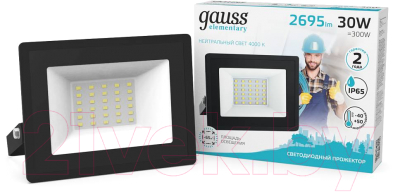 Прожектор Gauss Elementary 613100230