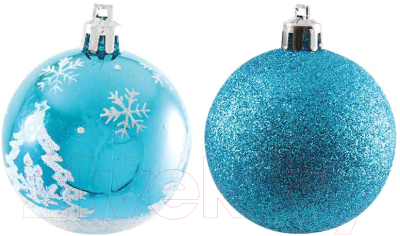 Набор шаров новогодних Волшебная страна PB6-4TDG-B / 102165 - фото